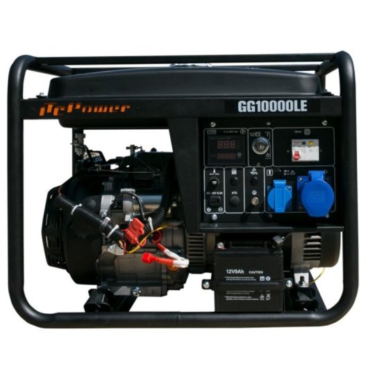 ITCPower Gerador Elétrico 12V Arranque Elétrico Depósito XL Chassis 32mm LED Painel Pro 8KW