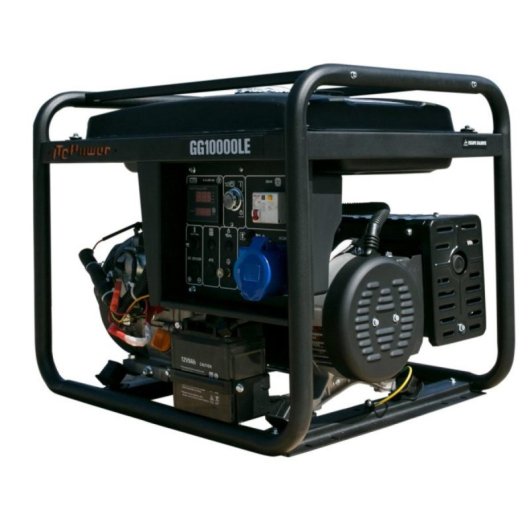 ITCPower Gerador Elétrico 12V Arranque Elétrico Depósito XL Chassis 32mm LED Painel Pro 8KW
