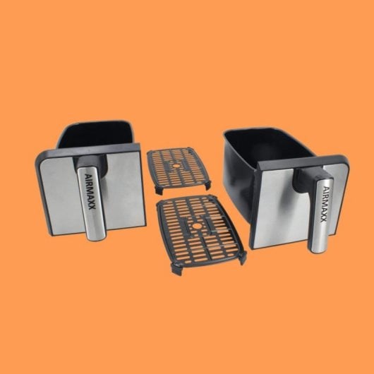 Freidora de aire TM Electron TMPFR200 dual 8L 1700W con pantalla digital y dos cestas independientes