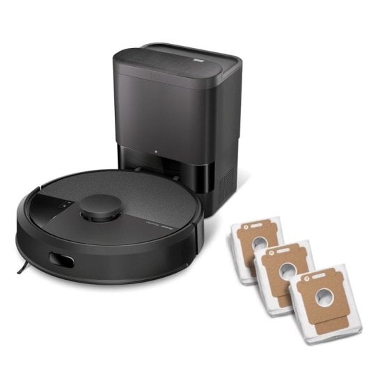 iRobot Roomba 105 Combo Robot Aspirador 7000Pa Negro + Base de Autovaciado + Pack 3 Bolsas