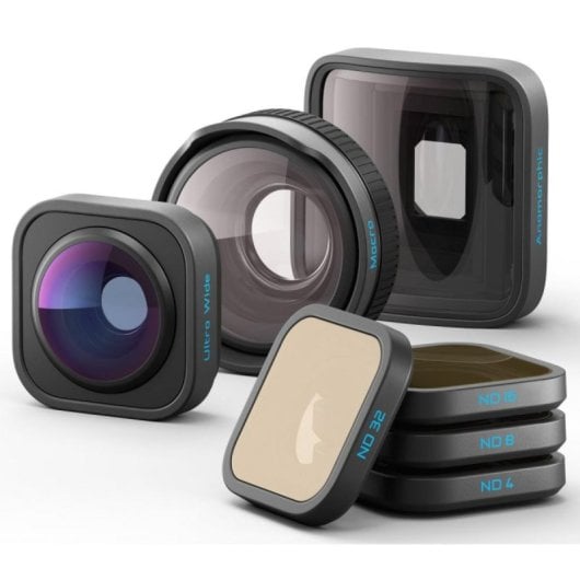 Lente Negro Compatible con GoPro HERO13 AKTLM-001 Ultra Resistente Alta Precisión
