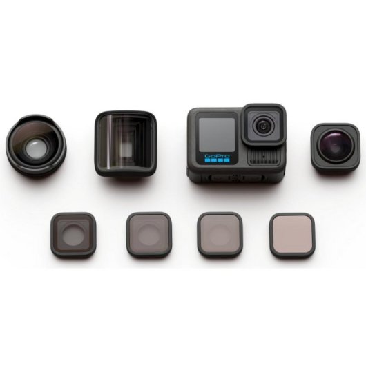 Lente Negro Compatible con GoPro HERO13 AKTLM-001 Ultra Resistente Alta Precisión