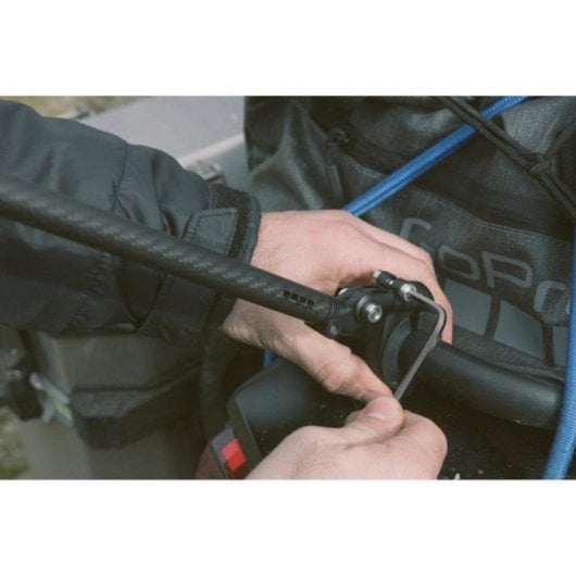 Pértiga de fibra de carbono GoPro AEXTM-011 para bicicleta, casco y moto, 360°, negra