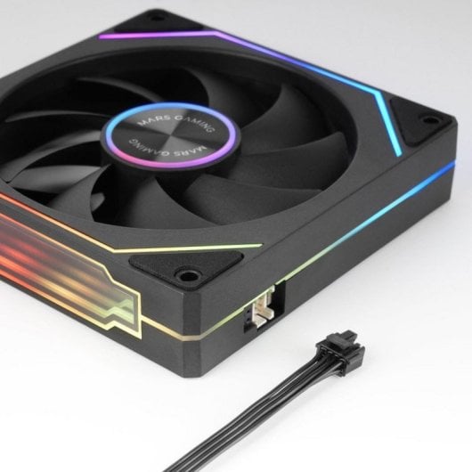 Ventilador suplementario Mars Gaming MF-LINKFINITYKIT2 120mm 1800RPM con ARGB, Linkfinity y conexión magnética