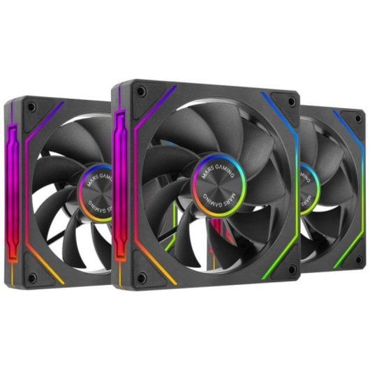 Ventilador suplementario Mars Gaming MF-LINKFINITYKIT2R 120mm 1800RPM Infinity Mirror ARGB PWM