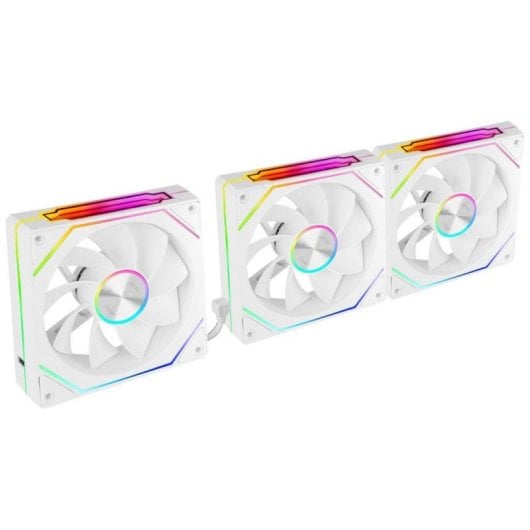 Mars Gaming MF-LINKFINITYKIT2R Pack 3x Ventoinhas Suplementares Reversed 120mm 1800RPM RGB com Conexão Magnética