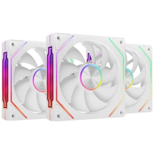 Ventilador suplementario Mars Gaming MF-LINKFINITYKIT2 120mm 1800RPM ARGB Infinity Mirror blanco