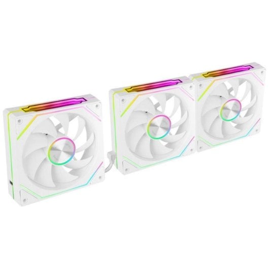 Ventilador suplementario Mars Gaming MF-LINKFINITYKIT2 120mm 1800RPM ARGB Infinity Mirror blanco