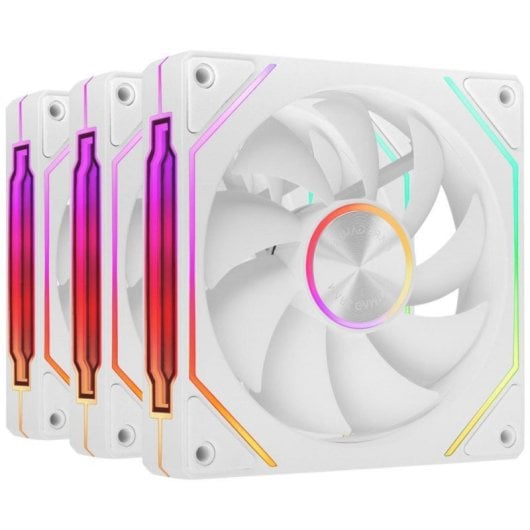 Ventilador suplementario Mars Gaming MF-LINKFINITYKIT2 120mm 1800RPM ARGB Infinity Mirror blanco