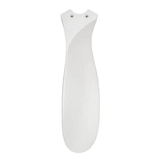Ventilador techo DC 122cm aspas madera blanca, motor cromo cepillado, mando y modo verano/invierno