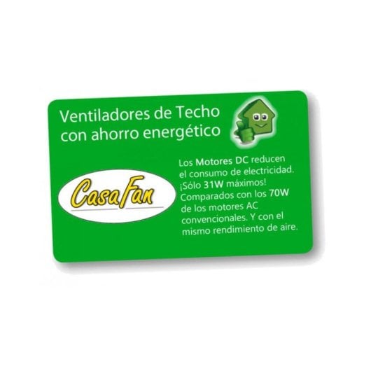 Ventilador techo ø122cm DC blanco mate-negro, mando a distancia, verano/invierno, slow motion