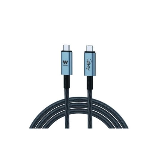 Cable USB Tipo C a Tipo C 2m 240W PD, transferencia 40Gbps, carga rápida, Emark GEN3, diseño plano aluminio