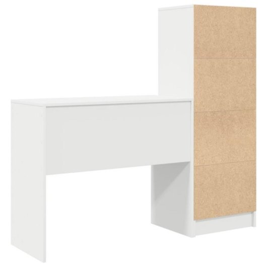 Conjunto escritorio y estantería Hedwig Max MDF 6 compartimentos 2 cajones 90 cm ancho