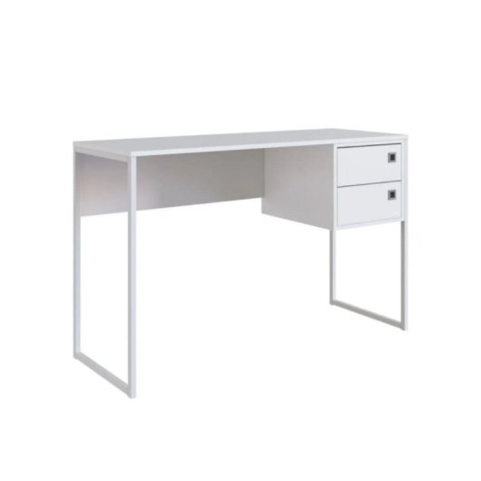Escritorio Libra MDF con 2 cajones, patas en U, diseño moderno y resistente, fabricado en España
