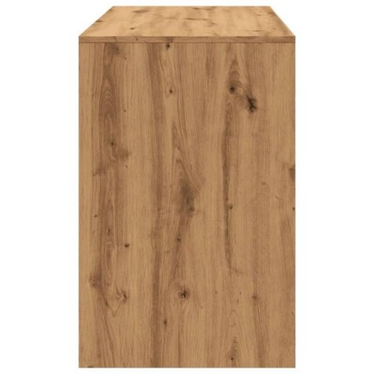 Escritorio Piña madera de ingeniería 2 cajones, compacto, resistente, minimalista, fácil montaje