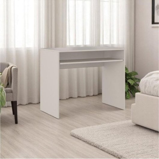 Escritorio New Aura con tablero extensible, estilo minimalista, fácil montaje y limpieza