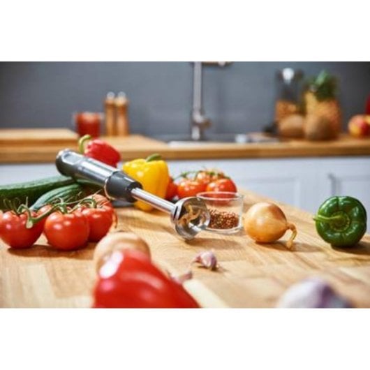 Varinha Mágica Moulinex Quickchef DD6A5110 1000W, 10 velocidades, Aço Inoxidável, 3 en 1, Picadora e Varas