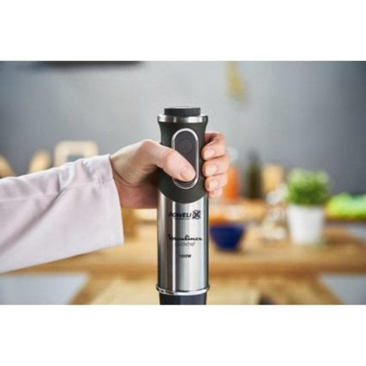 Varinha Mágica Moulinex Quickchef DD6A5110 1000W, 10 velocidades, Aço Inoxidável, 3 en 1, Picadora e Varas