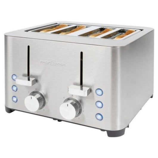 Tostapane ProfiCook PC-TA 1252 Acciaio Inox 4 Fessure Extra Larghe 1500W