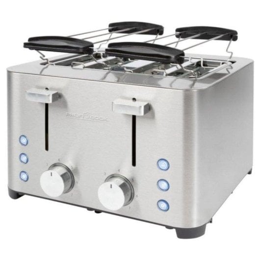Tostapane ProfiCook PC-TA 1252 Acciaio Inox 4 Fessure Extra Larghe 1500W