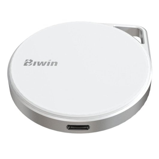 Disco Duro Biwin 512 GB SSD Externo 2000 MB/s Amber PM2000 Branco USB Type-C Magnético