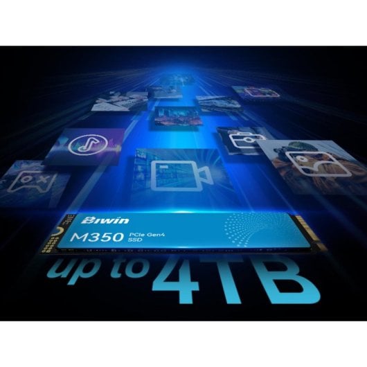 Disco Duro Biwin 4 TB M.2 PCIe 4.0 6000 MB/s NVMe 2.0 M350 Alto Rendimiento