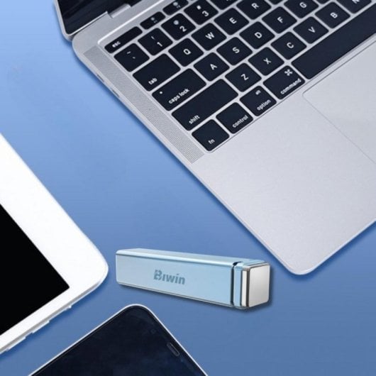 Disque Dur 2TB SSD 2050MB/s USB-C Aluminium Bleu Résistance Température