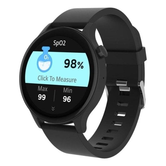 Denver SWC-338B Bluetooth 44,6mm TFT Preto Resistência Água IP67 Pulsómetro 4 dias