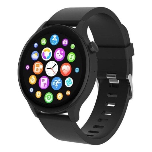 Denver SWC-338B Bluetooth 44,6mm TFT Preto Resistência Água IP67 Pulsómetro 4 dias