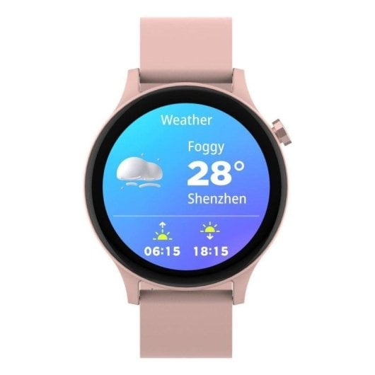 Denver SWC-338RO Bluetooth 44,6mm TFT Rose Étanche IP67 Micro Haut-parleur Autonomie 4j