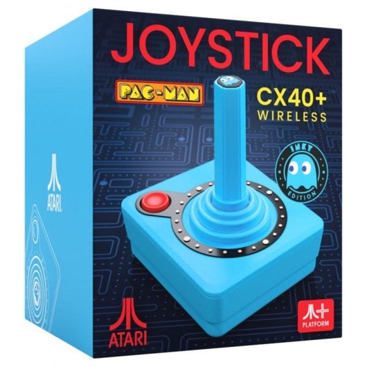 Atari CX40+ Joystick Sem Fios Edição Pac-Man Azul