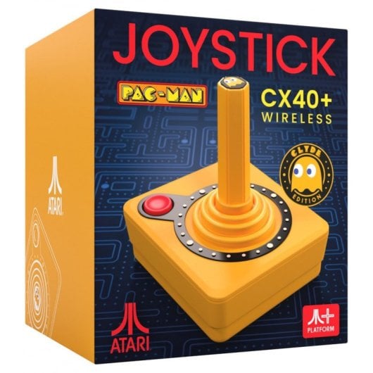 Atari CX40+ Joystick Sem Fios Edição Pac-Man Laranja