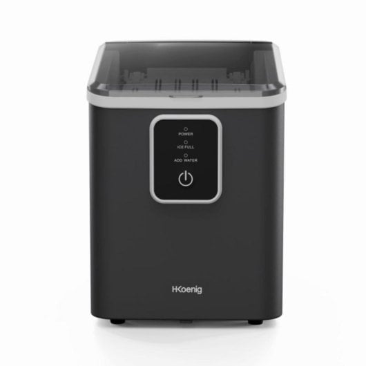 Máquina de hielo compacta 12 kg/día, ciclo rápido 8 cubitos en 7-9 min, dos tamaños de hielo, pantalla LCD, cubeta extra