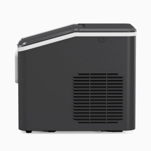 Máquina de hielo compacta 12 kg/día, ciclo rápido 8 cubitos en 7-9 min, dos tamaños de hielo, pantalla LCD, cubeta extra