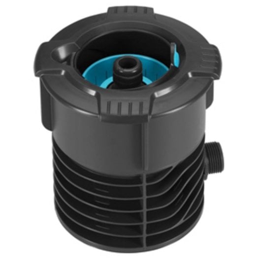 Adaptador de Grifo Gardena 8262-20, Maxi-Flow, 3/4", Macho, Negro, Filtro Extraíble