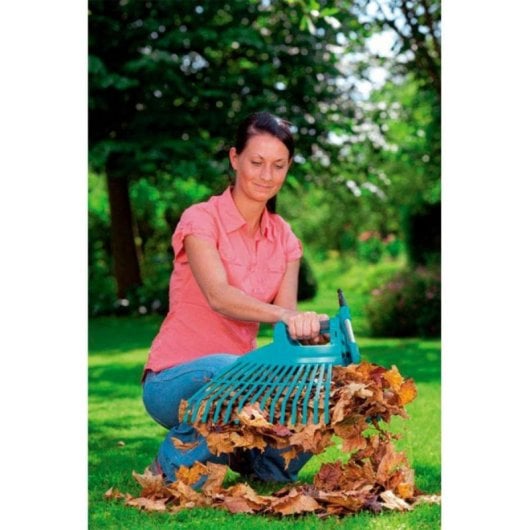 Gardena Gartengabel Turquoise Stahl 770 mm 16 Zähne Haltbar Stabil