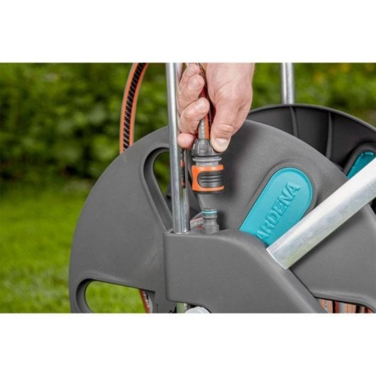 CleverRoll L Easy schwarz Schlauchwagen mit innovativem Frostschutz und Antitropf-System