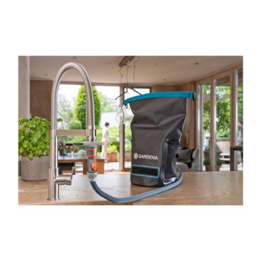 GARDENA Liano Xtreme Textilschlauch 10m 13mm PVC Anschluss Set Schwarz 35 bar