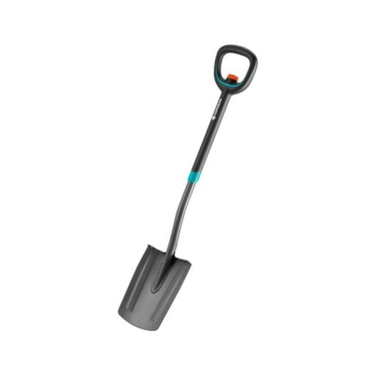Gardena ErgoLine Teleskopspaten D-Form Griff Edelstahl 126 cm Schwarz