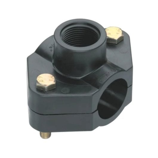 Connessione sicura per irrigazione con attacco tubo 32 mm e vite metallica 20/27 mm