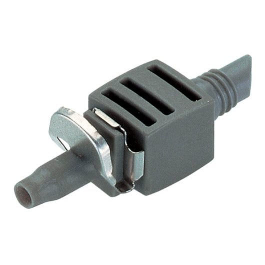 Connector Micro-Drip 4,6 mm Grigio in Plastica con Tecnologia Quick & Easy 10 Pezzi