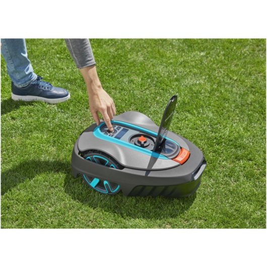 Robot cortacésped Gardena SILENO City 400, 400m², 16cm, 35%, batería 18V, IPX5, Gris