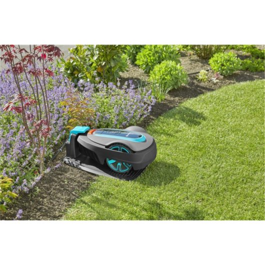 Robot cortacésped Gardena SILENO City 400, 400m², 16cm, 35%, batería 18V, IPX5, Gris