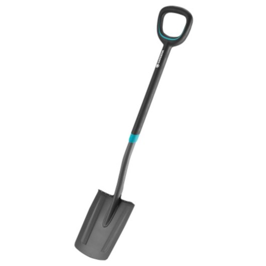 Gardena ErgoLine Grabspaten 117 cm, ergonomischer D-Griff, scharfe Klinge, schwarz