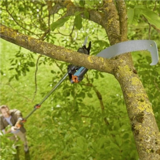GARDENA StarCut Pro L Kit de sierra télescopique 175 cm - 400 cm avec accessoire de scie