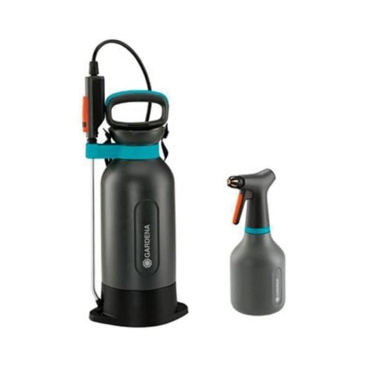 Gardena Comfort 5L Drucksprühgerät + 0,75L Handsprüher mit verstellbarer Düse