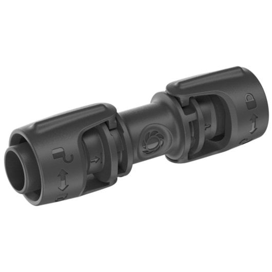 Gardena 13 mm Micro-Drip Verbindungstück Schwarz, einfache Installation und zuverlässige Verbindung