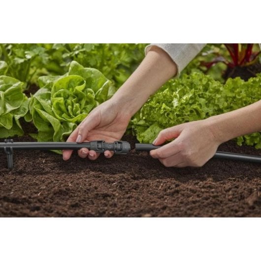 Gardena 13 mm Micro-Drip Verbindungstück Schwarz, einfache Installation und zuverlässige Verbindung