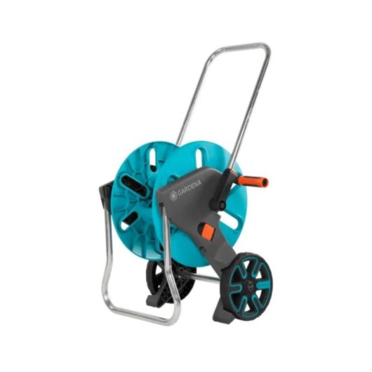 Gardena AquaRoll M Schlauchwagen 60 m Kapazität, manuelle Aufwicklung, ergonomisch, mobil