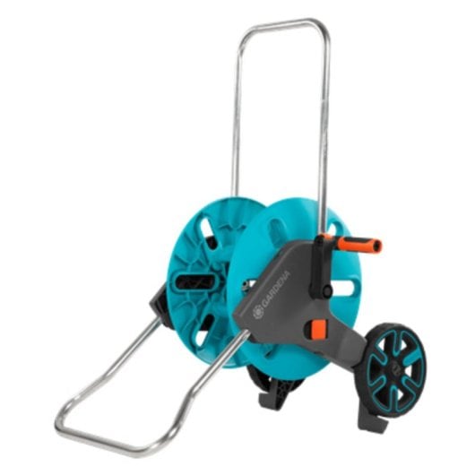 Gardena AquaRoll M Schlauchwagen 60 m Kapazität, manuelle Aufwicklung, ergonomisch, mobil
